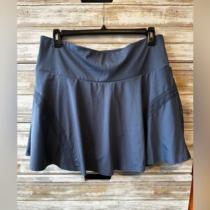 NWT Live Well XL Slate Blue Athletic Skort 36” Waist 18” Length Built-In Shorts